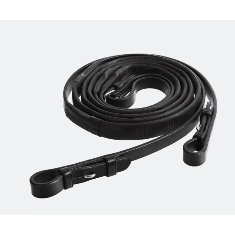 Thumb Grip Reins - Black 5/8
